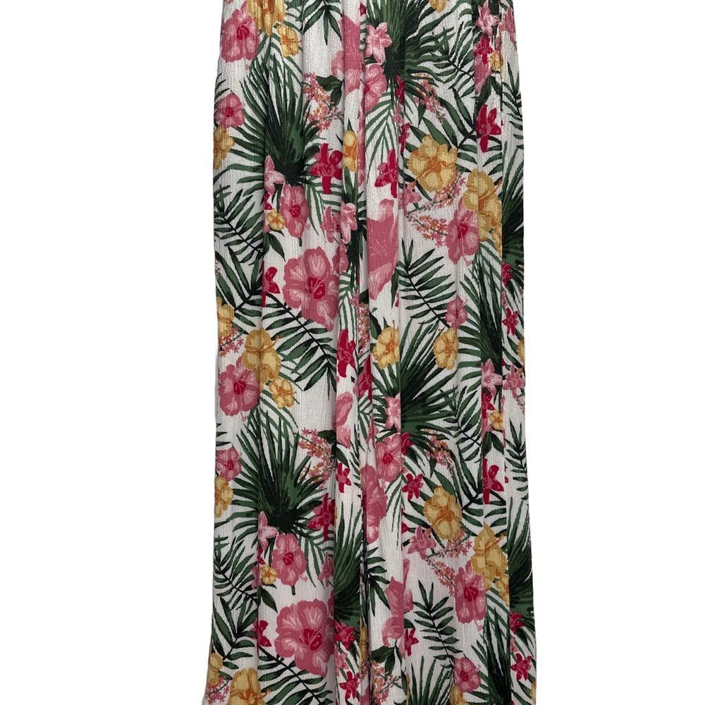 Anna Cai Floral Wide-Leg Pants size S